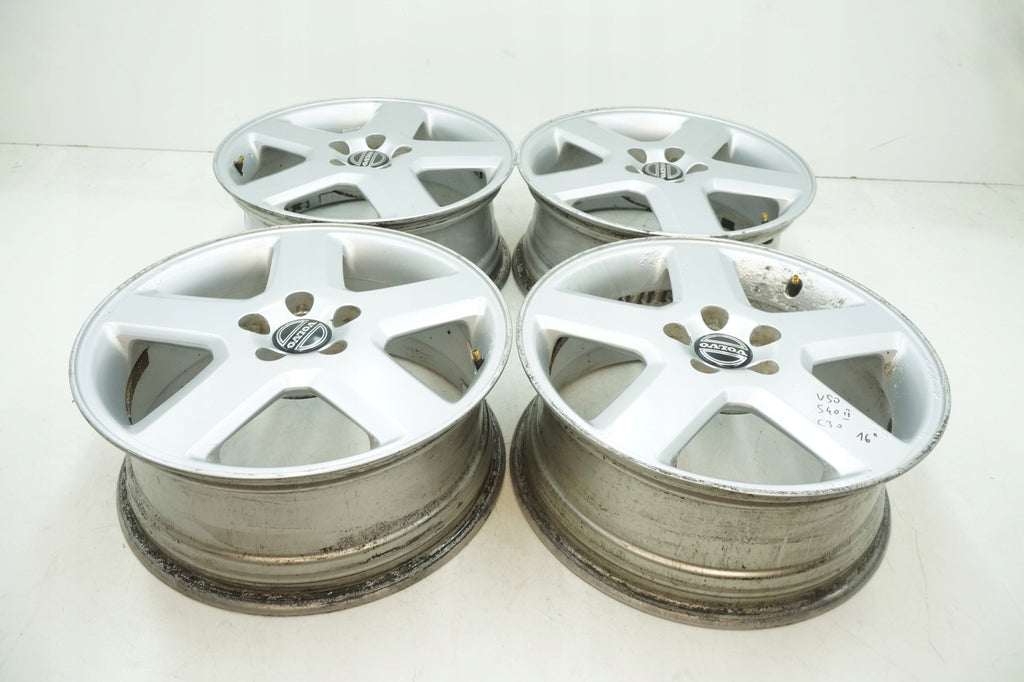 1x Alufelge 17 Zoll 7.0" 5x108 52 5ET Glanz Silber 30647089 Volvo S40 Ii
