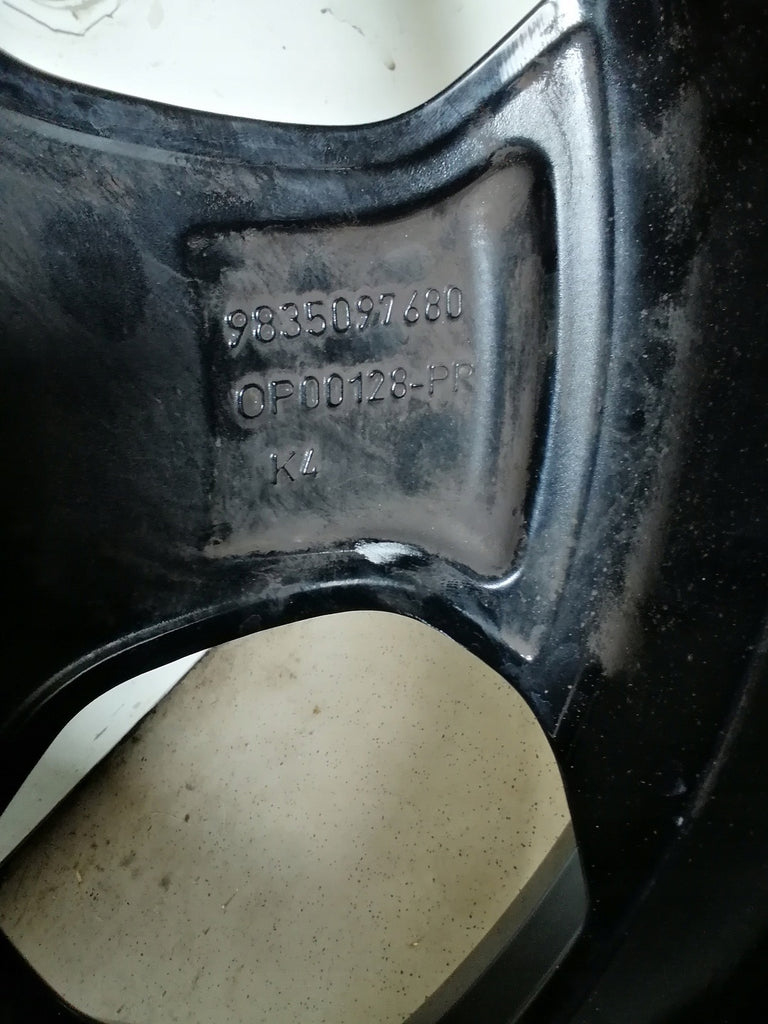 1x Alufelge 18 Zoll 7.0" 4x108 35ET Glanz Schwarz 9835097680 Opel Crossland