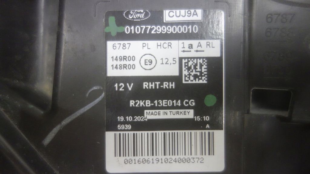 Frontscheinwerfer Ford 24-R2KB-13E014-CG Full LED Rechts Scheinwerfer Headlight SCH2530104917zl