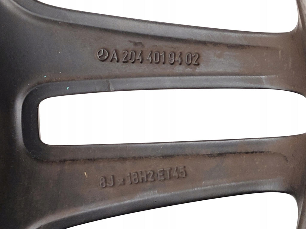 1x Alufelge 18 Zoll 8.0" 5x112 45ET A2044019402 Mercedes-Benz W204 Rim Wheel FEL6436017351ww