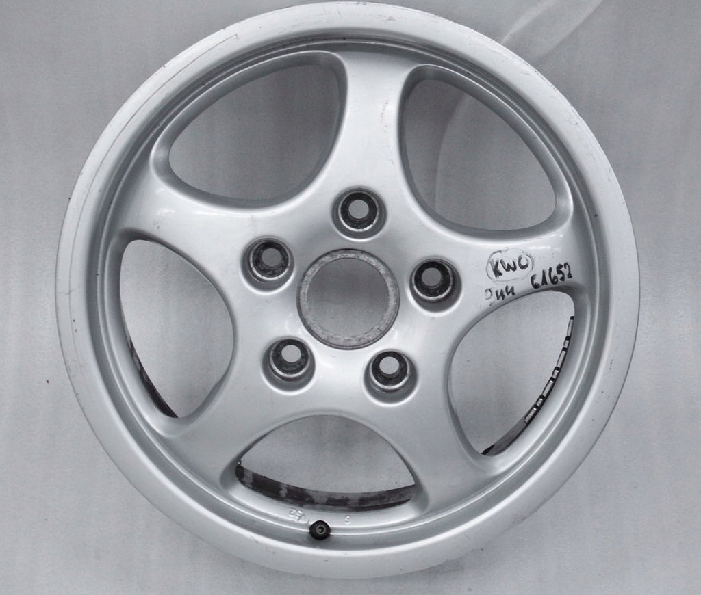 1x Alufelge 16 Zoll 6.0" 5x130 52ET Glanz Silber 94436211200 Porsche Carrera FEL9999671874vl