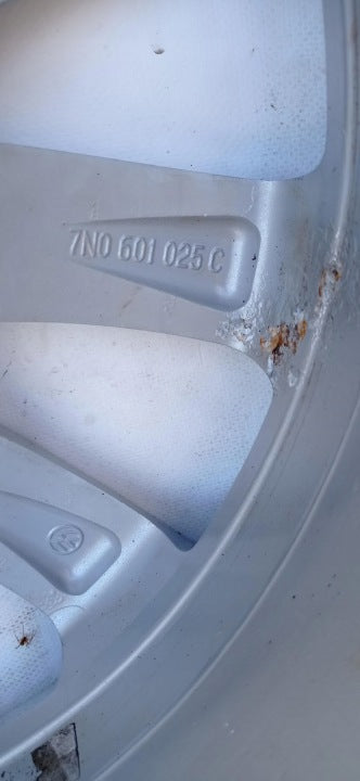 1x Alufelge 17 Zoll 7.0" 5x112 39ET Glanz Silber 7N0601025C VW Sharan Rim Wheel FEL2241570877ef
