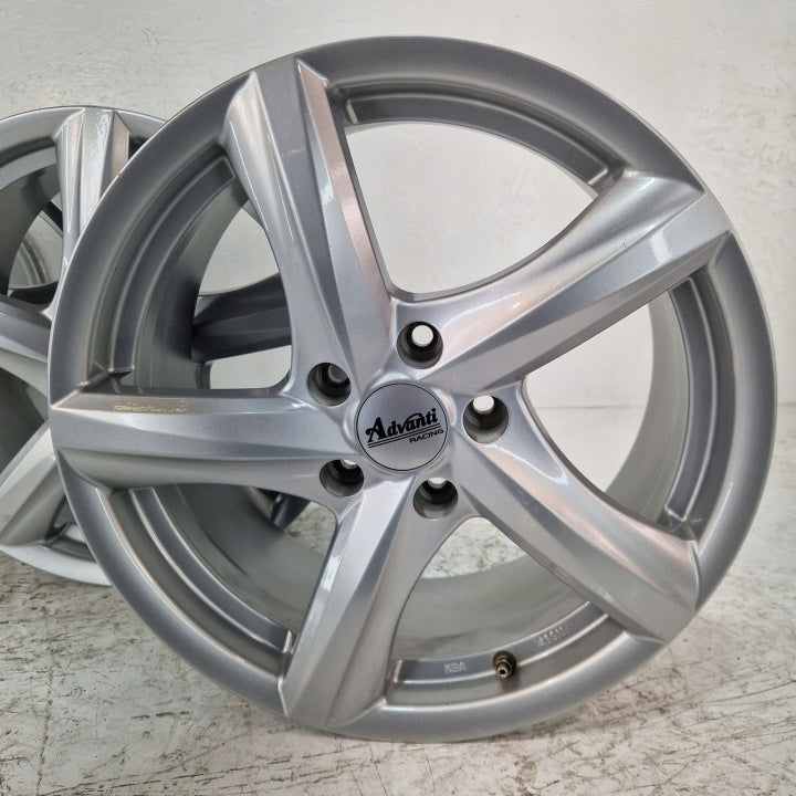 4x Alufelge 17 Zoll 7.5" 5x112 47ET Glanz Silber KBA48911 Audi I Rim Wheel FEL7210200757nb