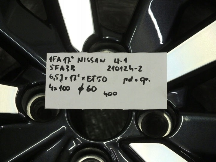1x Alufelge 17 Zoll 6.5" 4x100 50ET 5FA3B Mg 1 Rim Wheel FEL3920311853xa