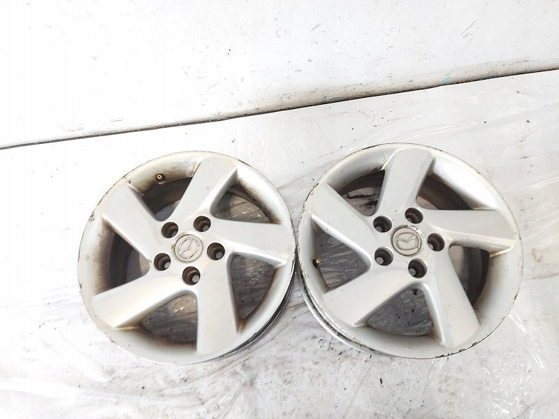 4x Alufelge 16 Zoll 7.0" 5x114.3 55ET Glanz Silber 9965527060 Mazda 6 I FEL7388932438ps
