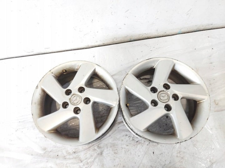 4x Alufelge 16 Zoll 7.0" 5x114.3 55ET Glanz Silber 9965527060 Mazda 6 I FEL7388932438ps