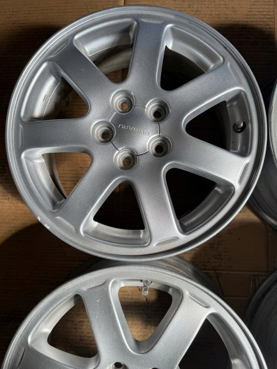4x Alufelge 15 Zoll 6.0" 5x100 55ET Subaru Impreza Rim Wheel FEL9773184407bo