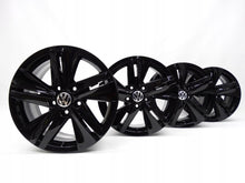 Load image into Gallery viewer, 4x Alufelge 16 Zoll 7.0" 5x112 48ET Glanz Schwarz 5H0601025 VW Golf Viii FEL7629797730sq