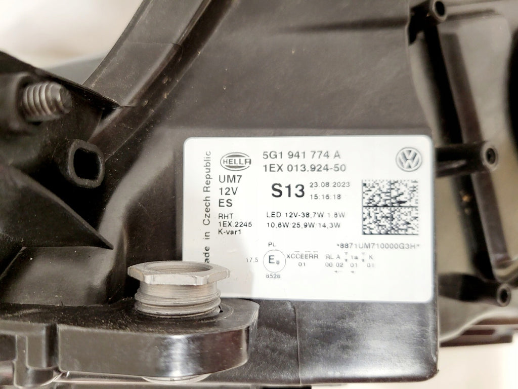 Frontscheinwerfer VW Golf VII 5G1941774A LED Rechts Scheinwerfer Headlight SCH3794196587vb