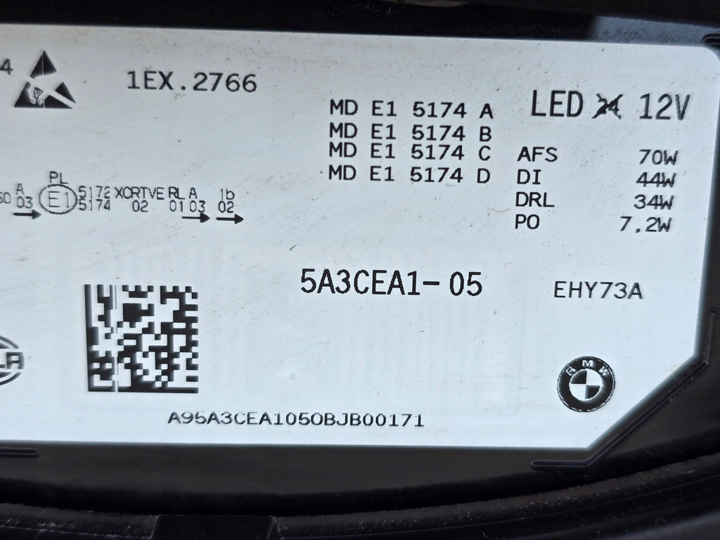 Frontscheinwerfer BMW IX 5A3CEA1-05 Laser Links Scheinwerfer Headlight SCH9726638318pl