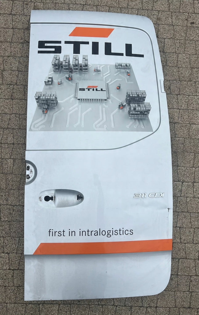 Tür Mercedes-Benz Sprinter A9077421700 Hinten Rechts Silber Door Porta Porte