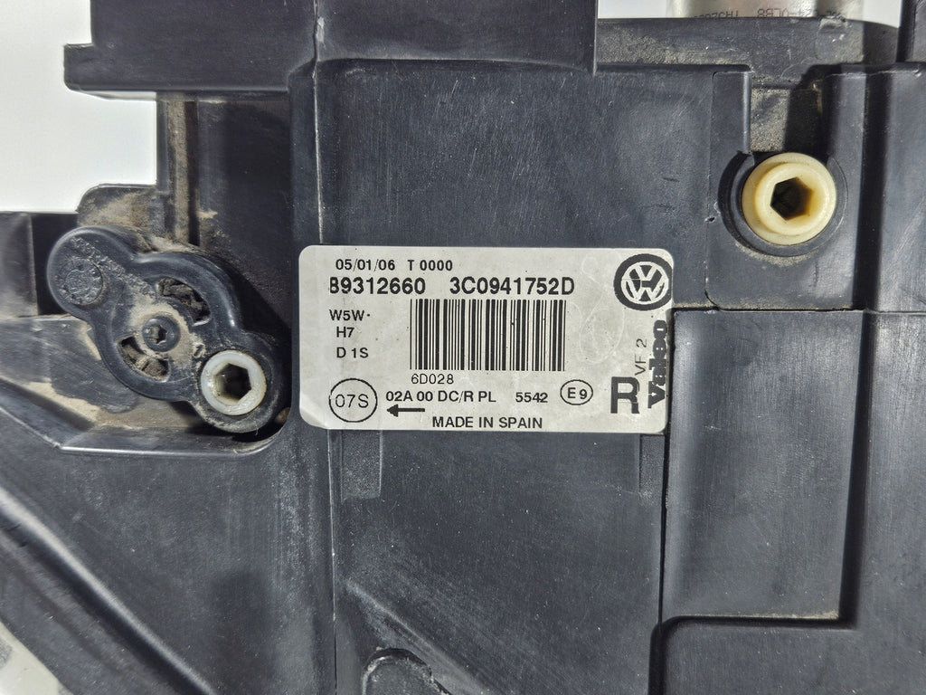 Frontscheinwerfer VW Passat 3C0941752DD Xenon Rechts Scheinwerfer Headlight SCH9537719090sl