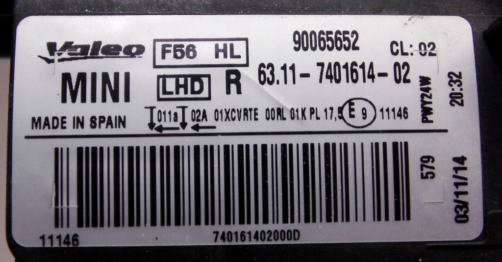 Frontscheinwerfer Mini F56 F55 740161402 Rechts Scheinwerfer Headlight SCH5948012373ts