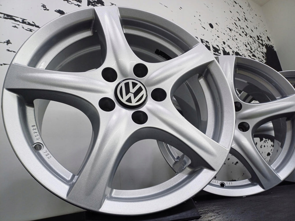 4x Alufelge 16 Zoll 7.5" 5x112 35ET Glanz Silber Seat Exeo Superb I Passat FEL5432915282ht