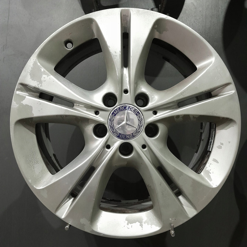 4x Alufelge 17 Zoll 7.0" 5x112 48 5ET Matt Silber Mercedes-Benz W205 W204 FEL5740790270ey