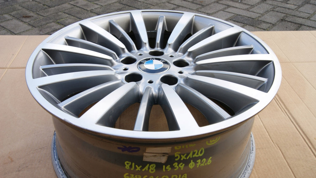 1x Alufelge 18 Zoll 8.0" 5x120 34ET Glanz Graphit 6796249 BMW 1 Mg Rim Wheel FEL5411202892hf