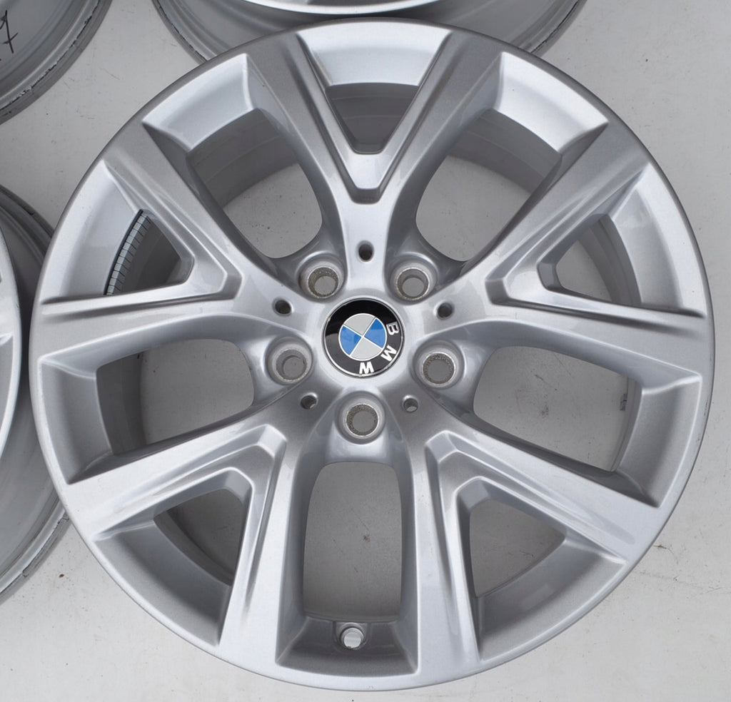 4x Alufelge 17 Zoll 6.5" 5x112 39ET Glanz Silber 6856076 BMW F39 F48 Rim Wheel FEL9385212962lo