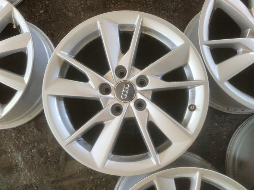 4x Alufelge 16 Zoll 7.0" 5x112 35ET Glanz Silber 8W0601025 Audi A4 B8 Rim Wheel FEL4616345222dx