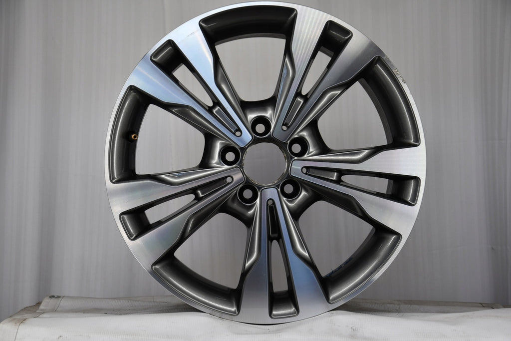1x Alufelge 18 Zoll 7.5" 5x112 52ET Glanz A4474010501 Mercedes-Benz Mg Rim Wheel FEL4955228051nb
