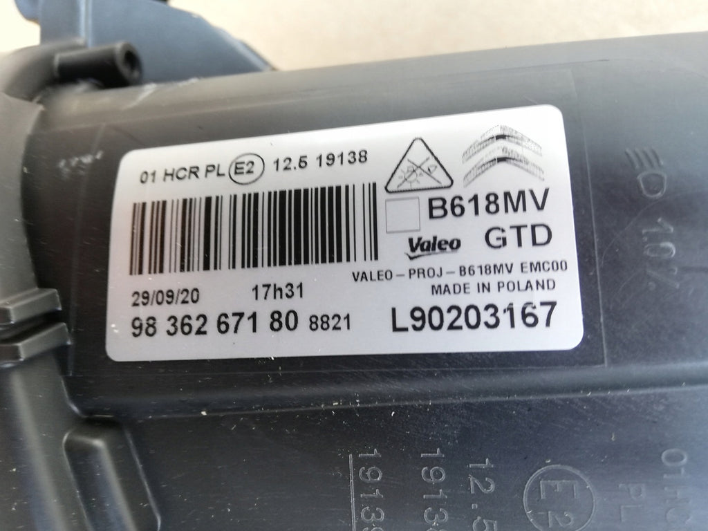 Frontscheinwerfer Citroën C3 III 9836267180 9836161580 LED Rechts oder Links SCH8922472507nb