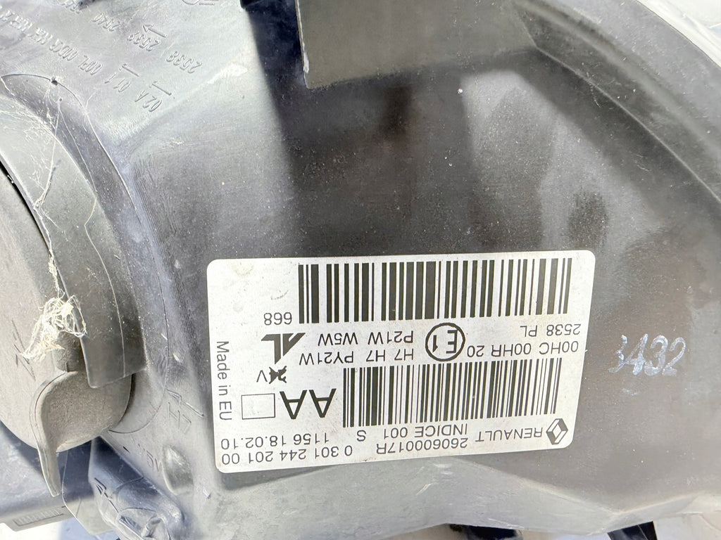 Frontscheinwerfer Renault Megane III 260600017 Links Scheinwerfer Headlight SCH7211910700nx