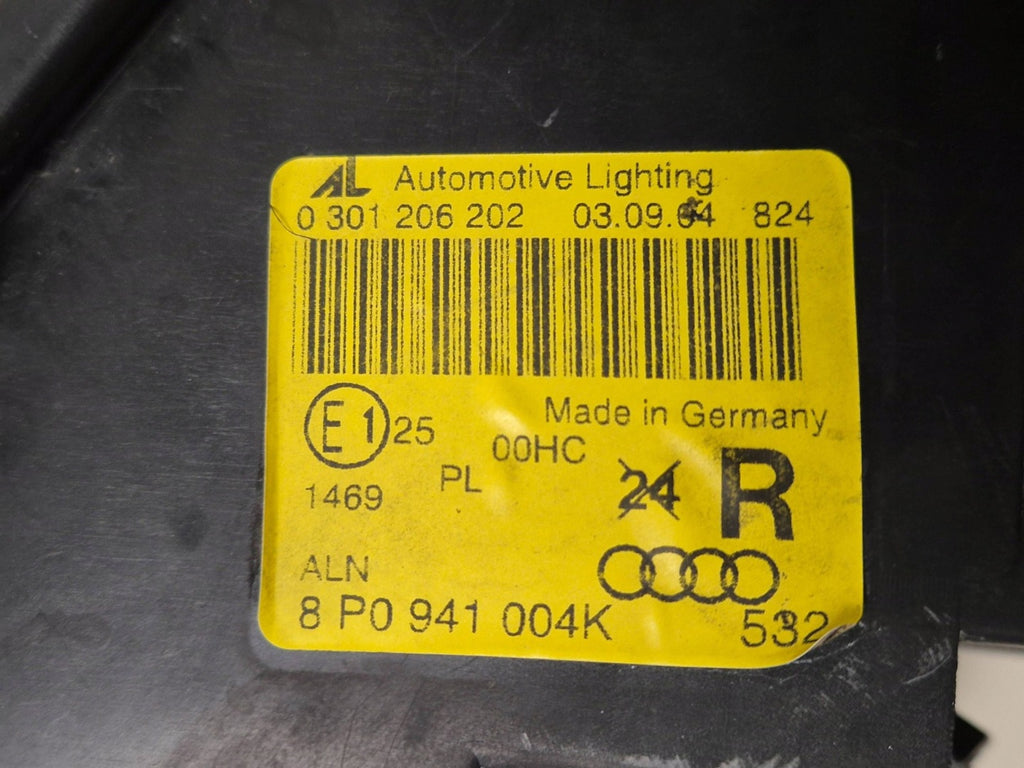 Frontscheinwerfer Audi A3 8P0941004K Rechts Scheinwerfer Headlight SCH8416590929ux