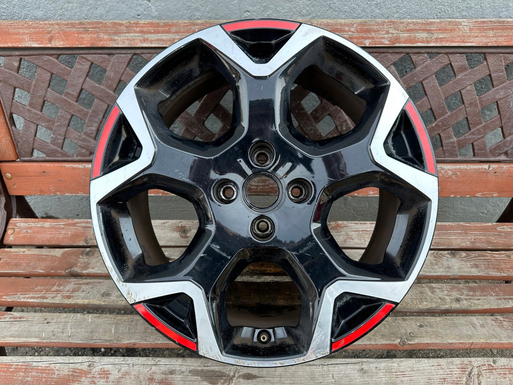 1x Alufelge 18 Zoll 7.0" 4x108 35ET Glanz Schwarz 9835097680 Opel Crossland FEL4765197500gb