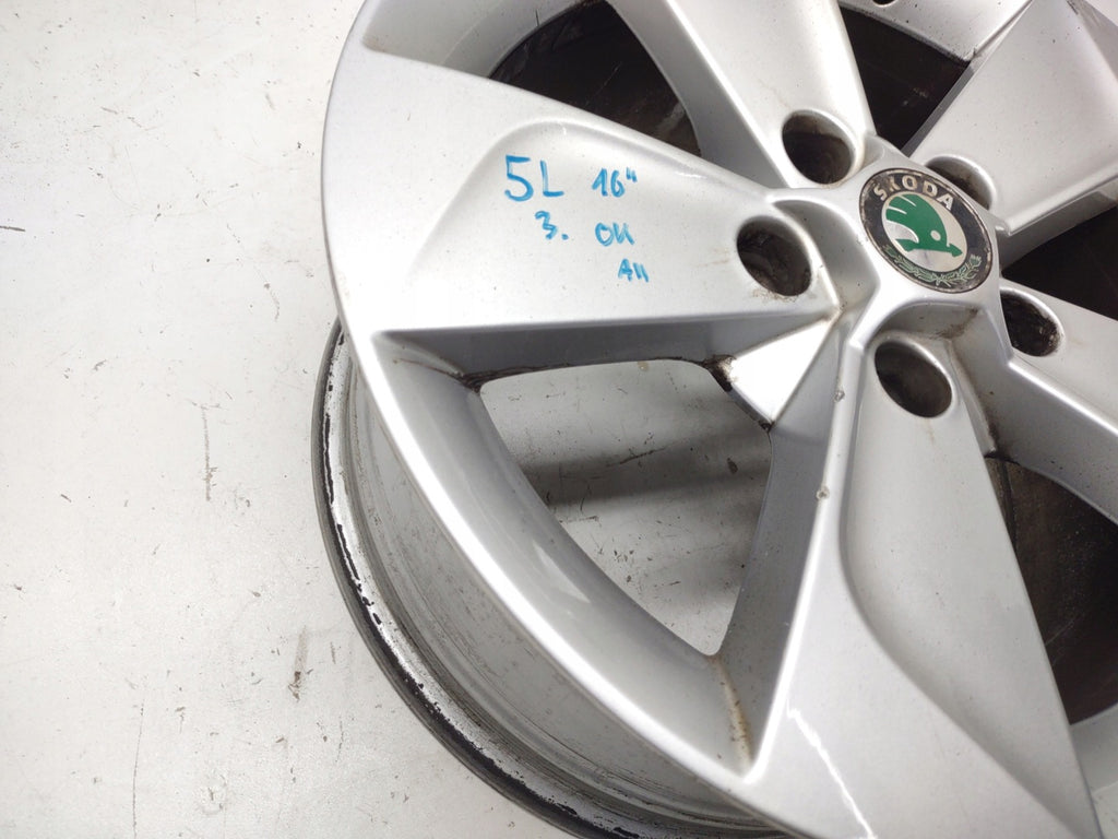 1x Alufelge 16 Zoll 7.0" 5x112 45ET Glanz Silber 5L0601025E Seat I Yeti 5l FEL4245111719bo