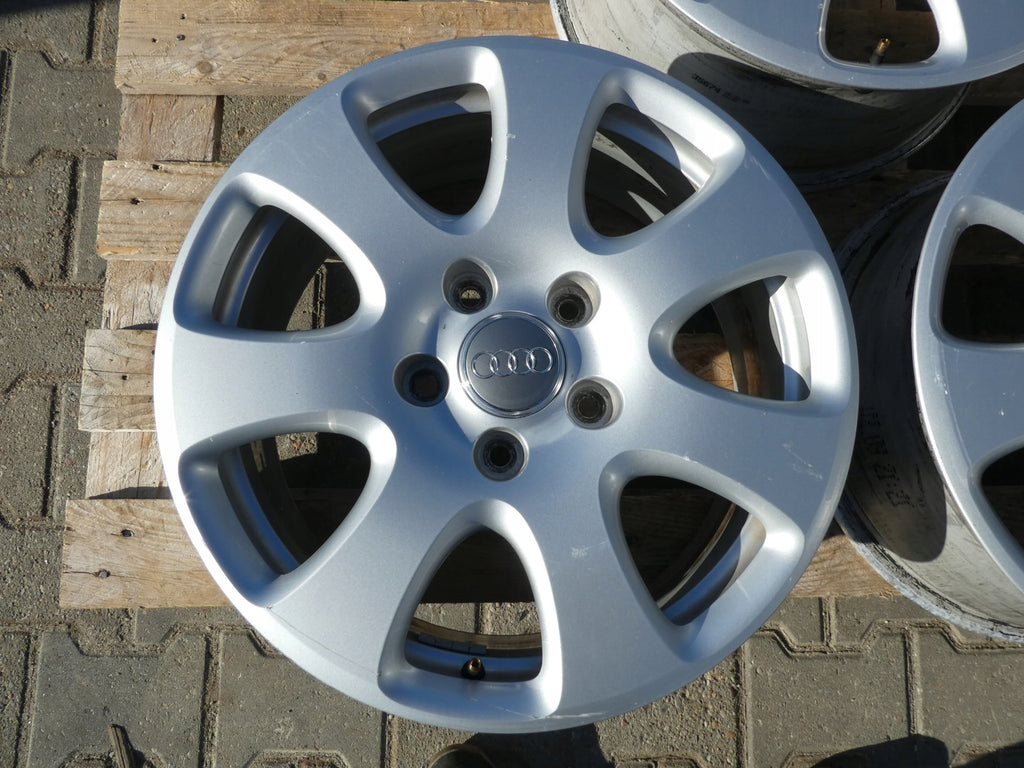4x Alufelge 18 Zoll 7.5" 5x130 53ET Glanz Silber 4L0601025 Audi Rim Wheel