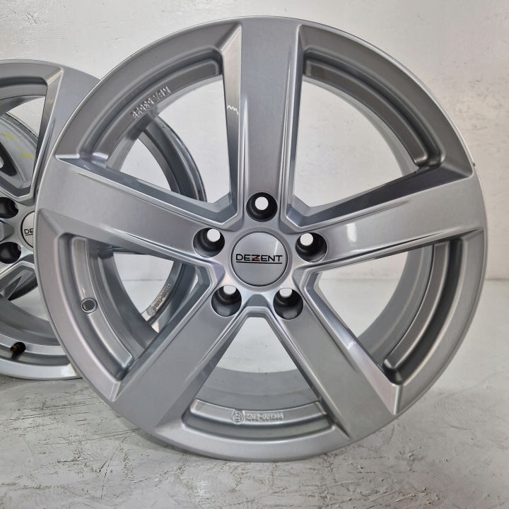 4x Alufelge 17 Zoll 6.5" 5x112 43ET Silber KBA53528 Rim Wheel FEL2490580143xz