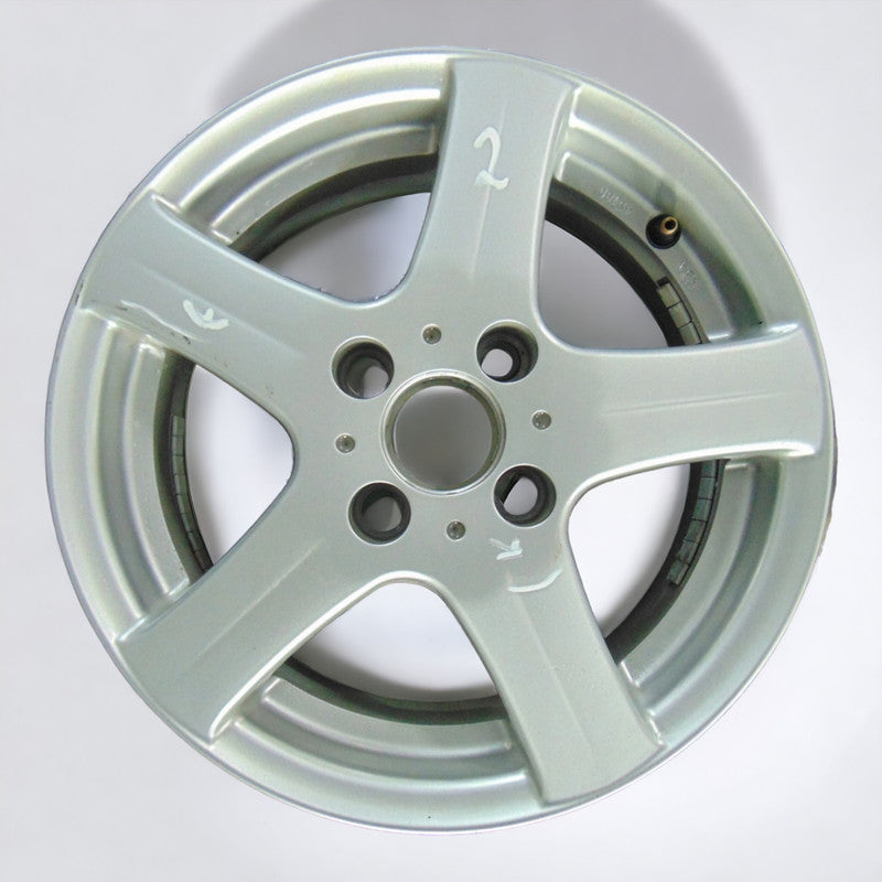 1x Alufelge 14 Zoll 5.5" 4x100 Silber KBA49180 Vw Rim Wheel