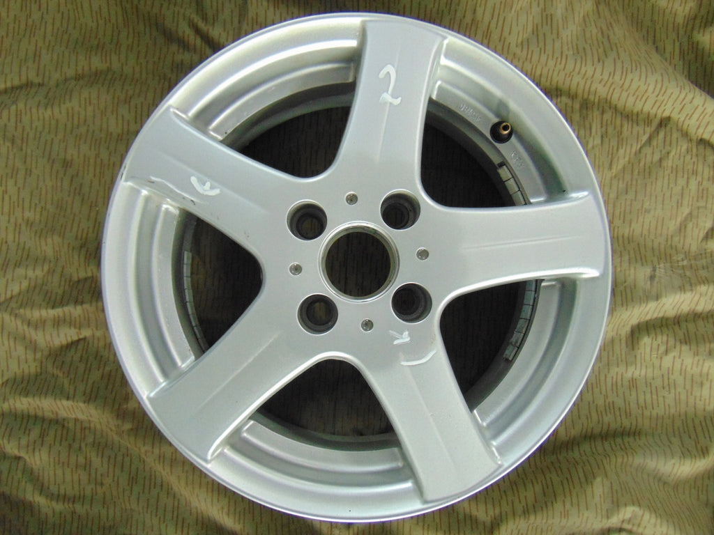 1x Alufelge 14 Zoll 5.5" 4x100 Silber KBA49180 Vw Rim Wheel