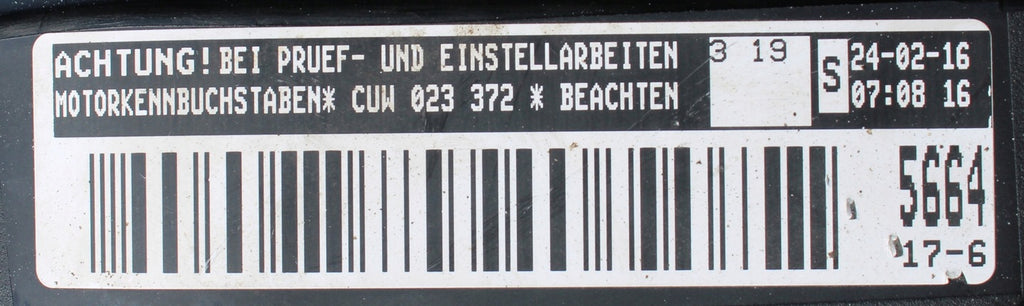 Motor Audi Seat VW CUWA 2.0 TDI 184PS 135kW 248TKm 2016 Diesel Engine Unkomplett