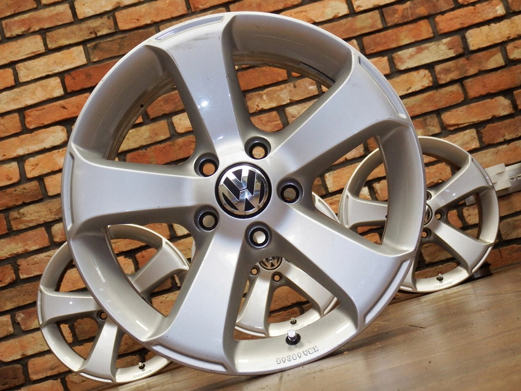 4x Alufelge 16 Zoll 6.5" 5x112 33ET Glanz Grau VW Sharan Rim Wheel FEL2784694186am
