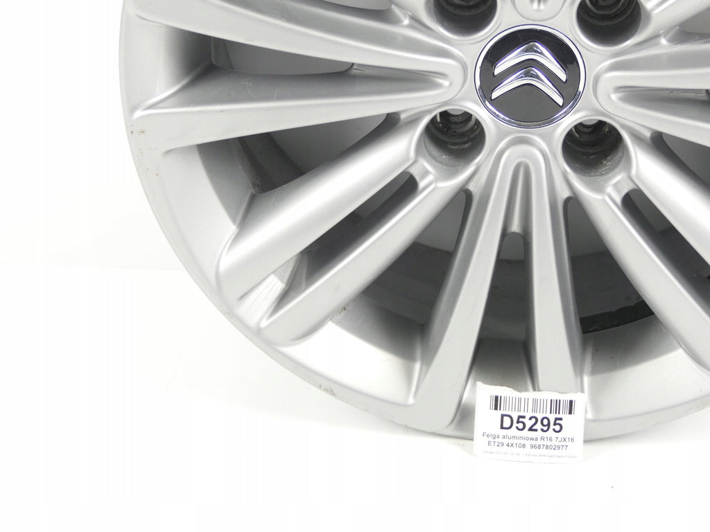 1x Alufelge 16 Zoll 7.0" 4x108 9687802977 Citroën C4 II B7 Hatchback I Rim Wheel FEL9170225246rq