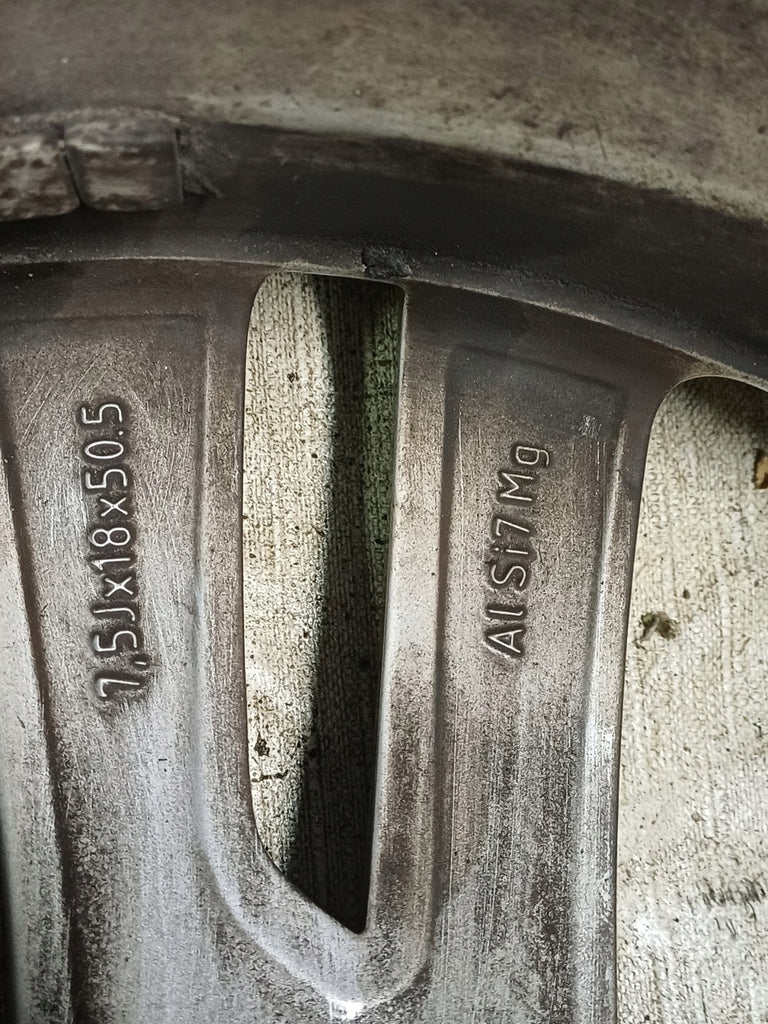1x Alufelge 18 Zoll 7.5" 5x108 50 5ET Glanz Silber 31362866 Volvo Xc60 Rim Wheel FEL9181479440rl