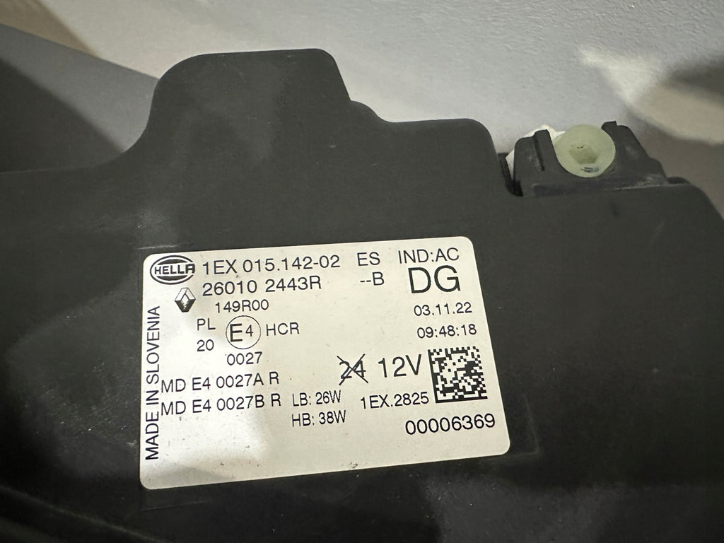 Frontscheinwerfer Renault Megane E-Tech 260102443R Rechts Scheinwerfer Headlight SCH6254647452cv