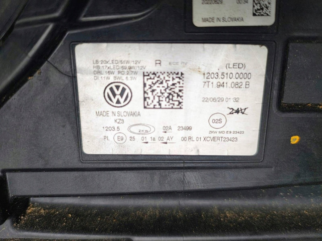 Frontscheinwerfer VW Transporter 7T1941082B Rechts Scheinwerfer Headlight SCH1648395218mv