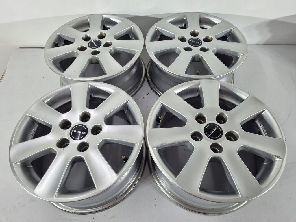 4x Alufelge 16 Zoll 6.5" 5x110 40ET Glanz Silber CVR265 Opel Rim Wheel FEL7420227923yr
