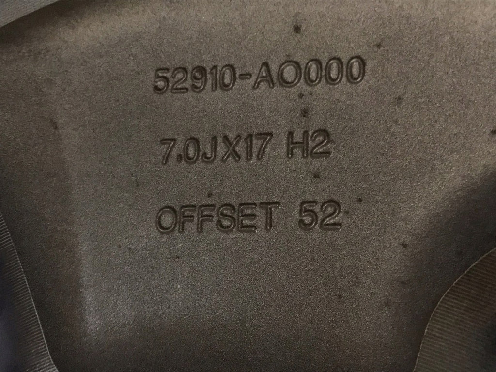 1x Alufelge 17 Zoll 7.0" 5x114.3 52ET Glanz Schwarz 52910-AO000 Kia Niro