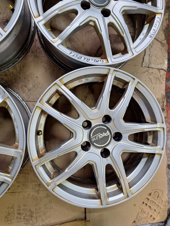4x Alufelge 16 Zoll 6.5" 5x112 38ET Audi Fabia II Golf Vii Rim Wheel FEL4335757591ok
