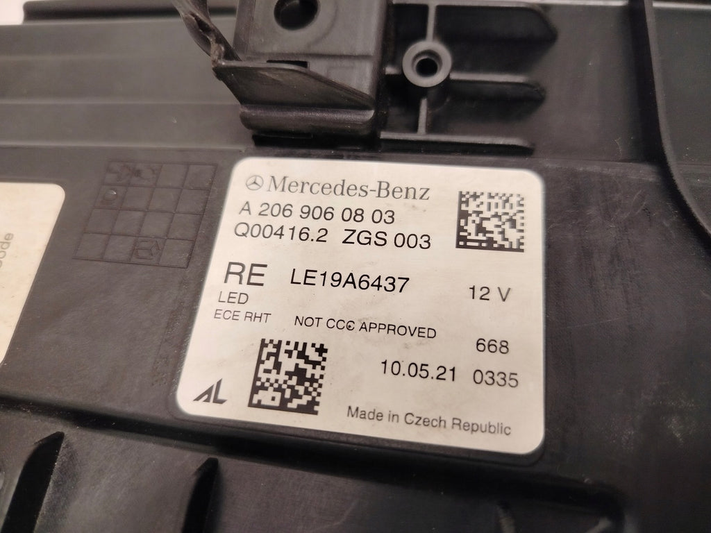 Frontscheinwerfer Mercedes-Benz W206 A2069060803 Full LED Rechts Headlight SCH4931214446io