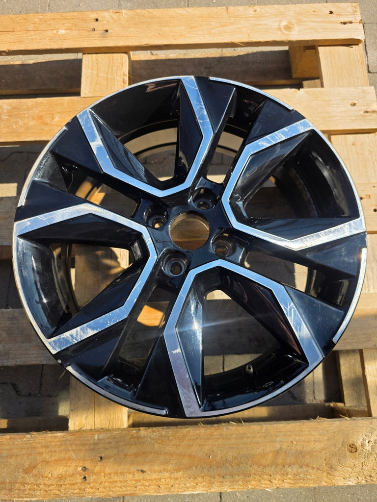 1x Alufelge 18 Zoll 6.5" 5x108 26ET Glanz Schwarz 9833485080 Citroën I Rim Wheel FEL3127322525am