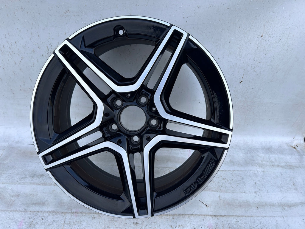 1x Alufelge 18 Zoll 7.5" 5x112 49ET Glanz Schwarz A1774011500 Mercedes-Benz W177