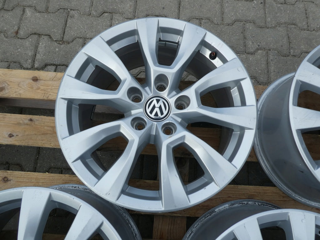 4x Alufelge 17 Zoll 8.0" 5x120 49ET Glanz Silber 2H6601025 VW Amarok Rim Wheel FEL6866505631aj