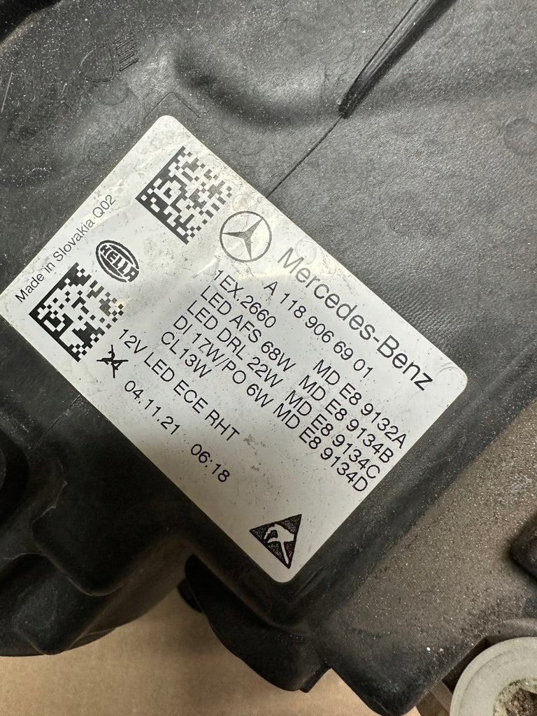 Frontscheinwerfer Mercedes-Benz Cla A1189066901 LED Links Scheinwerfer Headlight SCH6358012299ph