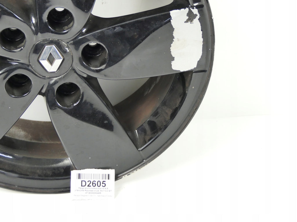 1x Alufelge 16 Zoll 6.5" 5x114.3 403000048R 09-11 Renault Megane III 1 Scenic FEL3363054360xj