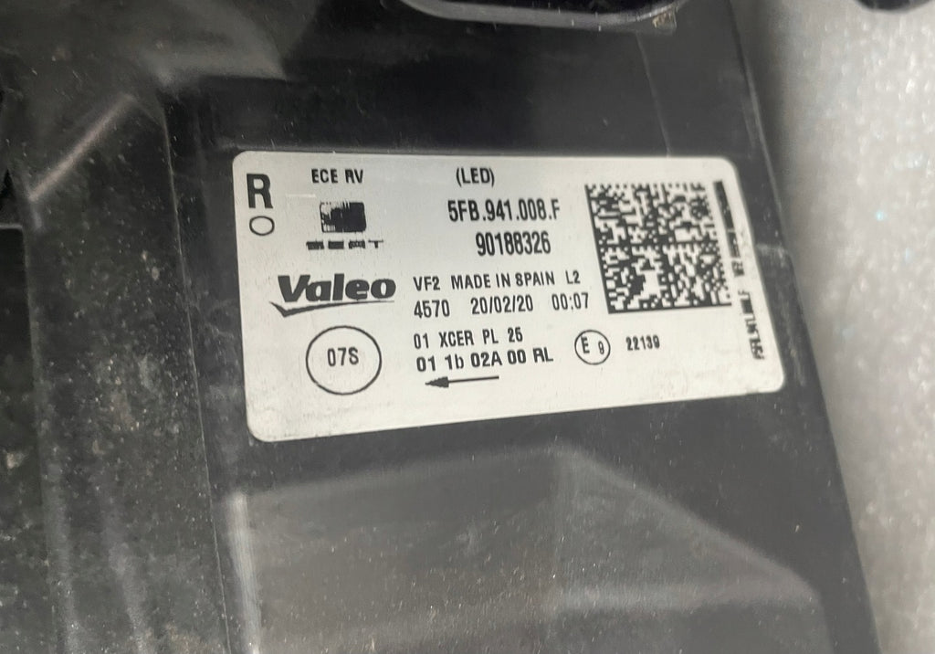 Frontscheinwerfer Seat Leon 5FB941008F LED Rechts Scheinwerfer Headlight