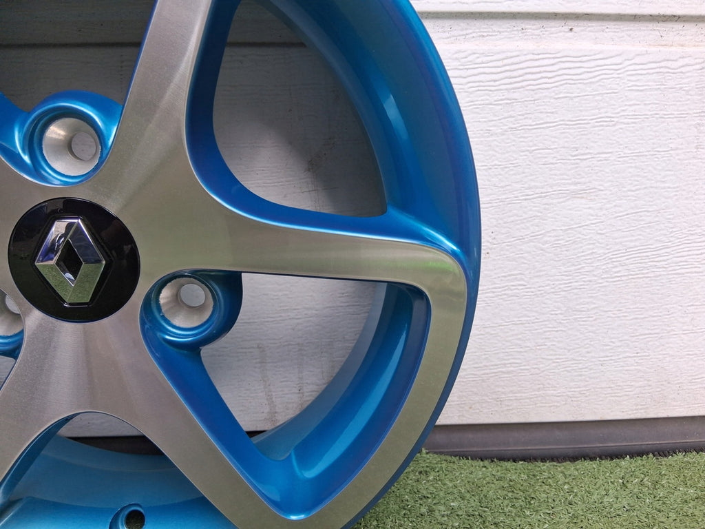 1x Alufelge 13 Zoll 4.0" 3x98 23 5ET Glanz Blau 403008208R Renault Twizy FEL8901003122uc