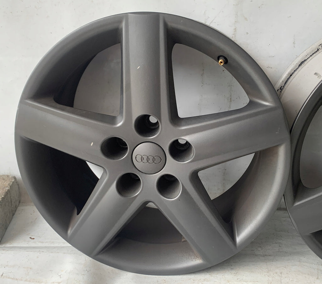 4x Alufelge 17 Zoll 7.5" 5x112 45ET Glanz Silber 8E0601025E Audi C6 A4 B6 B7